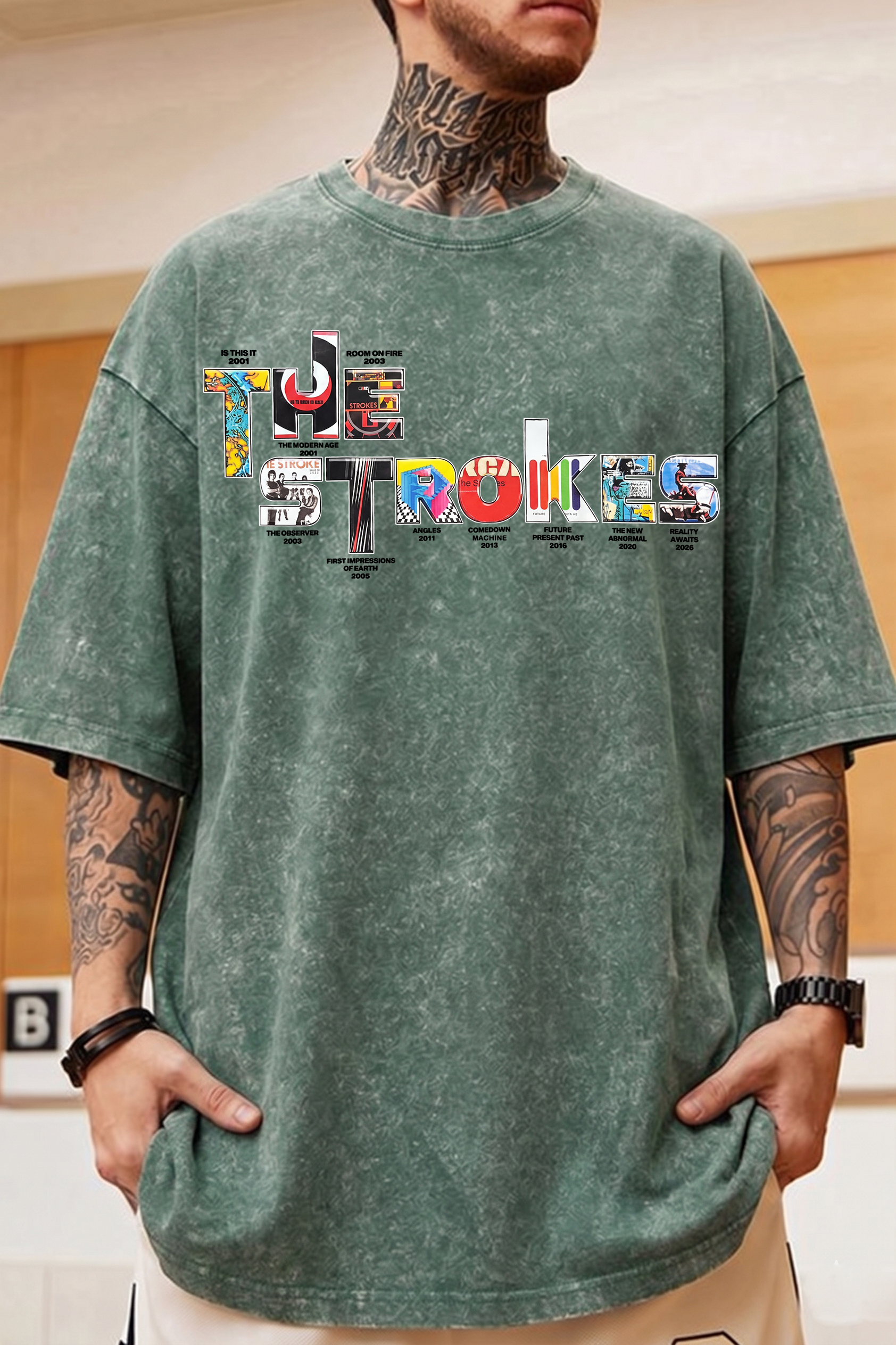 The Strokes’S Fan Washed Cotton Shirt