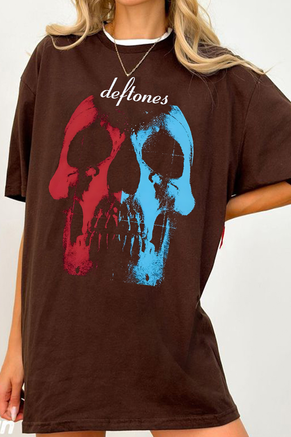 Deftones Personalized Skull Print Short-Sleeved T-Shirt
