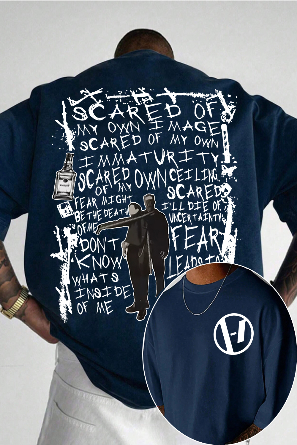 twentyonepilotsedit 2-sided printed shirt