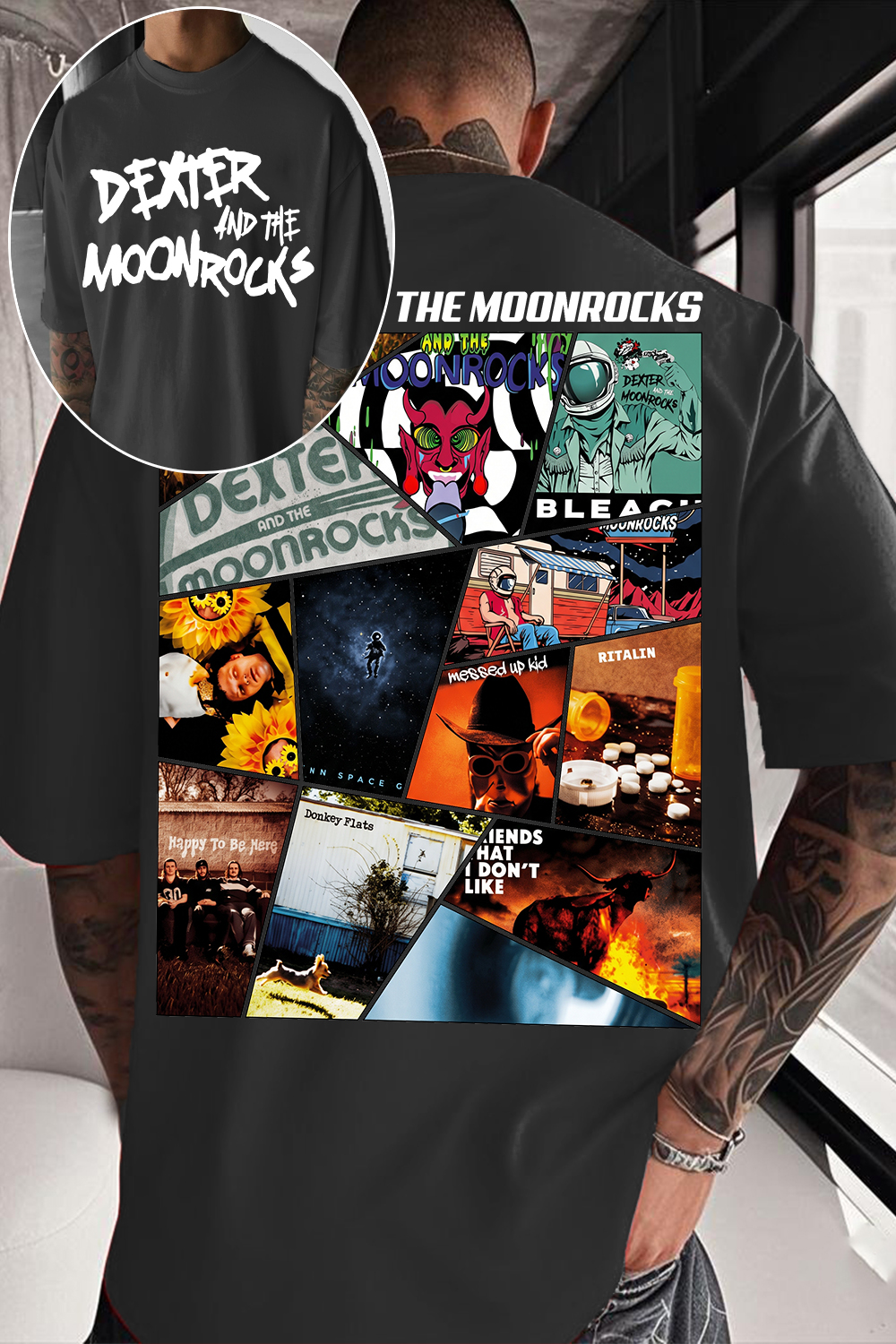 Dexter And The Moonrocks Album Collage T-Shirt