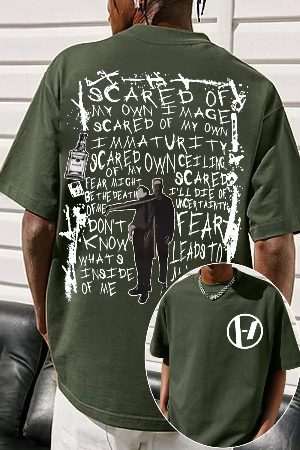 twentyonepilotsedit 2-sided printed shirt