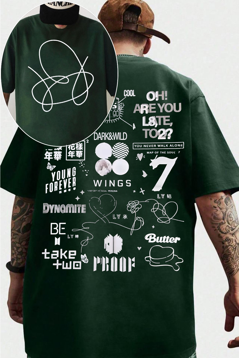 BTS double-sided printed Tee