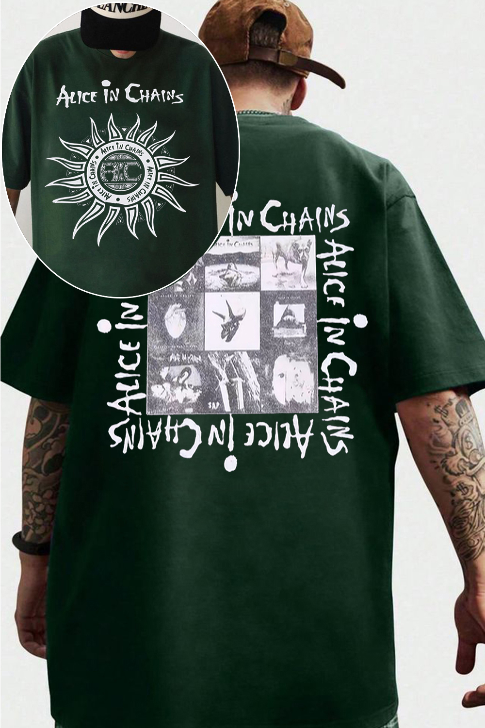 Alice in chains and these albums is goated  Tee