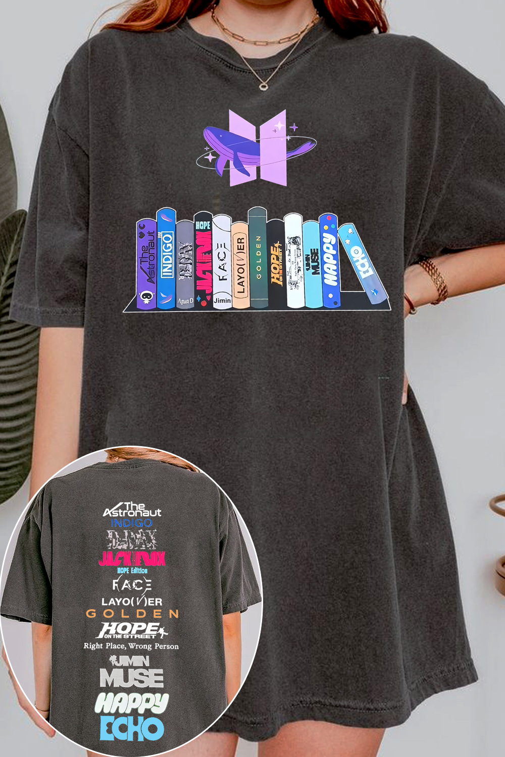 Bts 12th anniversary printed short-sleeved T-shirt