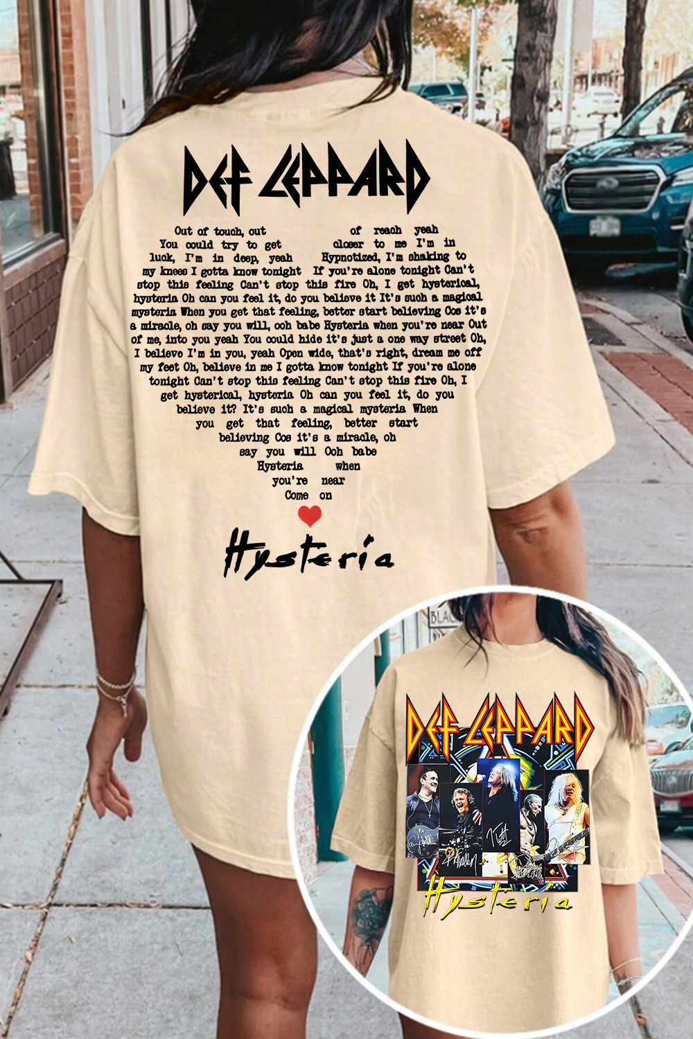Defleppard rockband T-shirt For Women