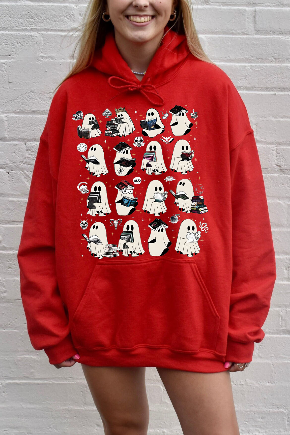 Ghost Reading Dark Romance Novels hoodies