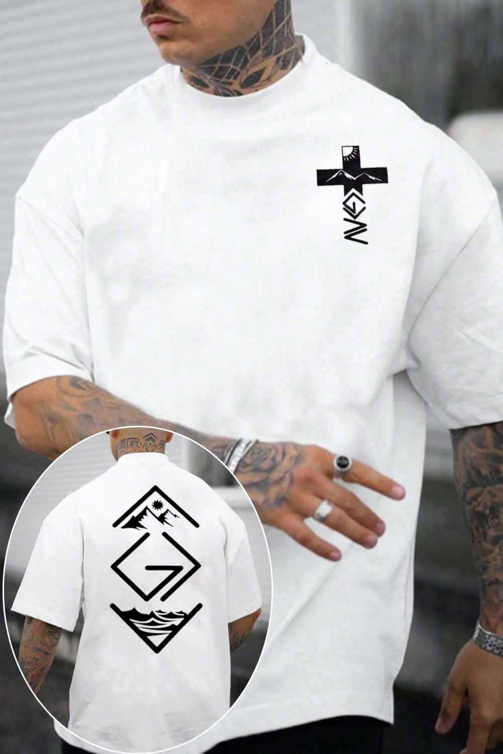 christiant god shirt Both Side tee for Men