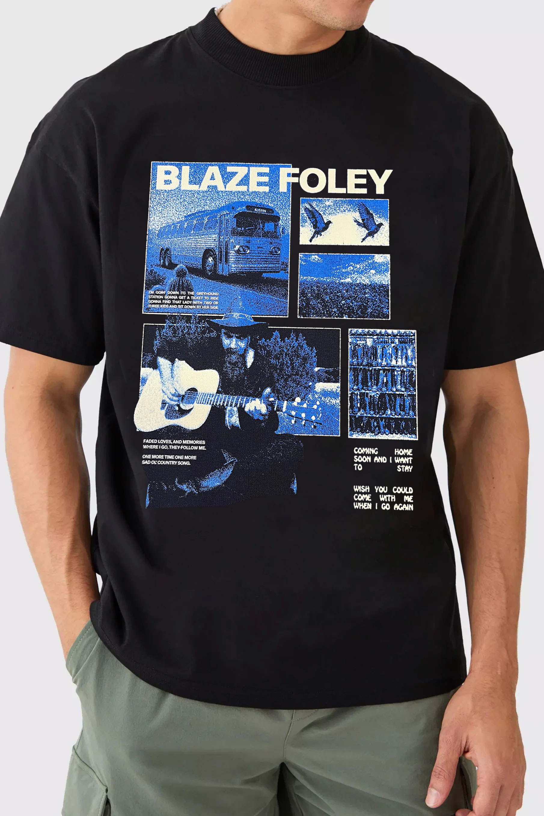 Blaze Foley Clay Pigeons Tee For Men