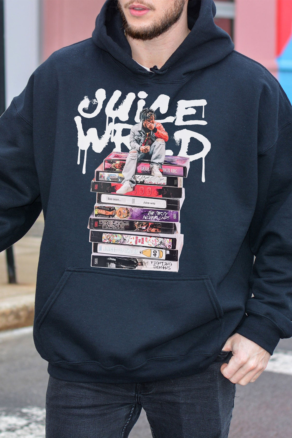 Juicewrld long sleeve men's hoodie