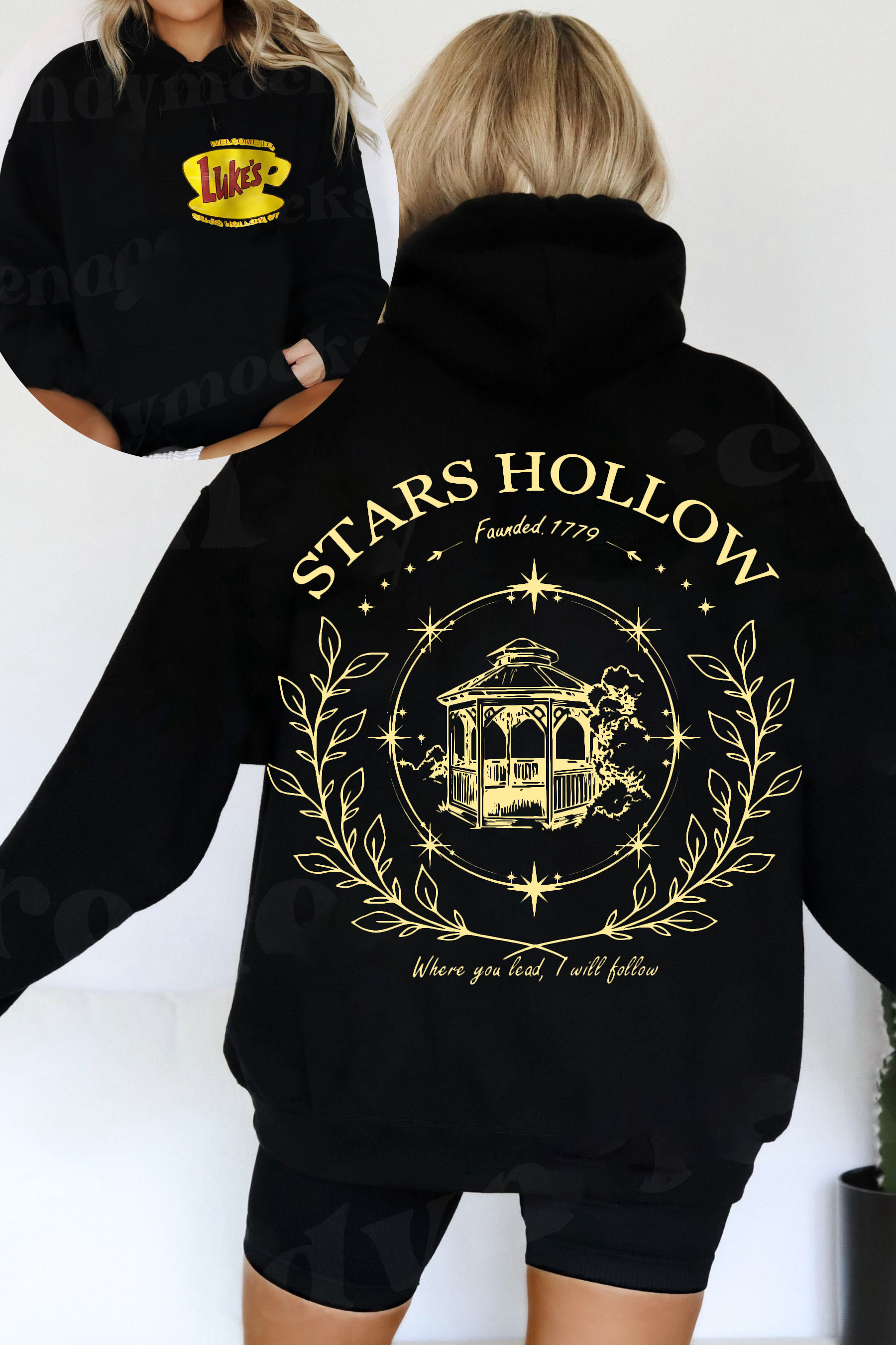 Stars Hollow Where You Lead I Will Follow Hoodie For Women