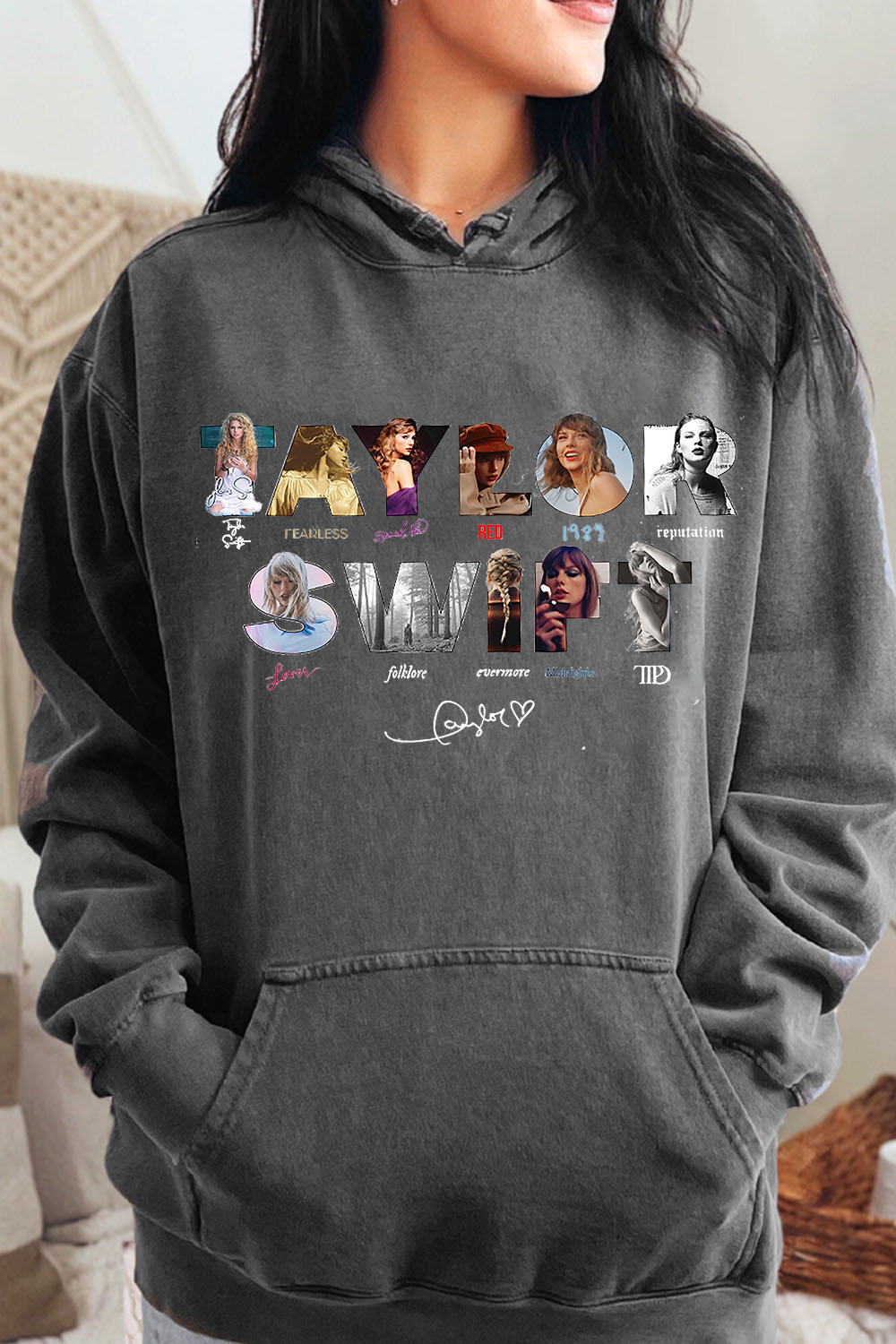 T S Album Cover Hoodie