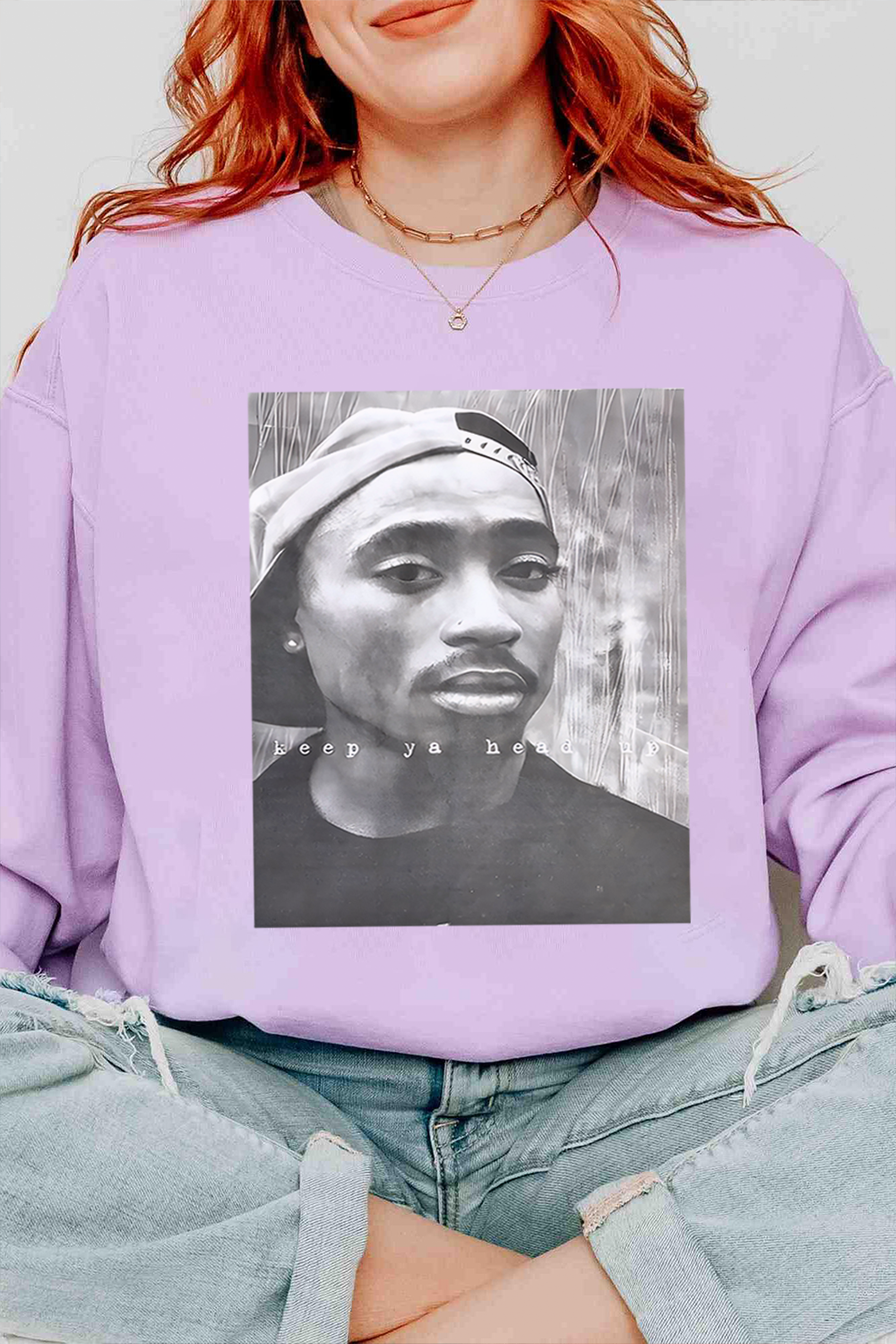 2Pac 90s Rappers Graphic sweatshirt For Women