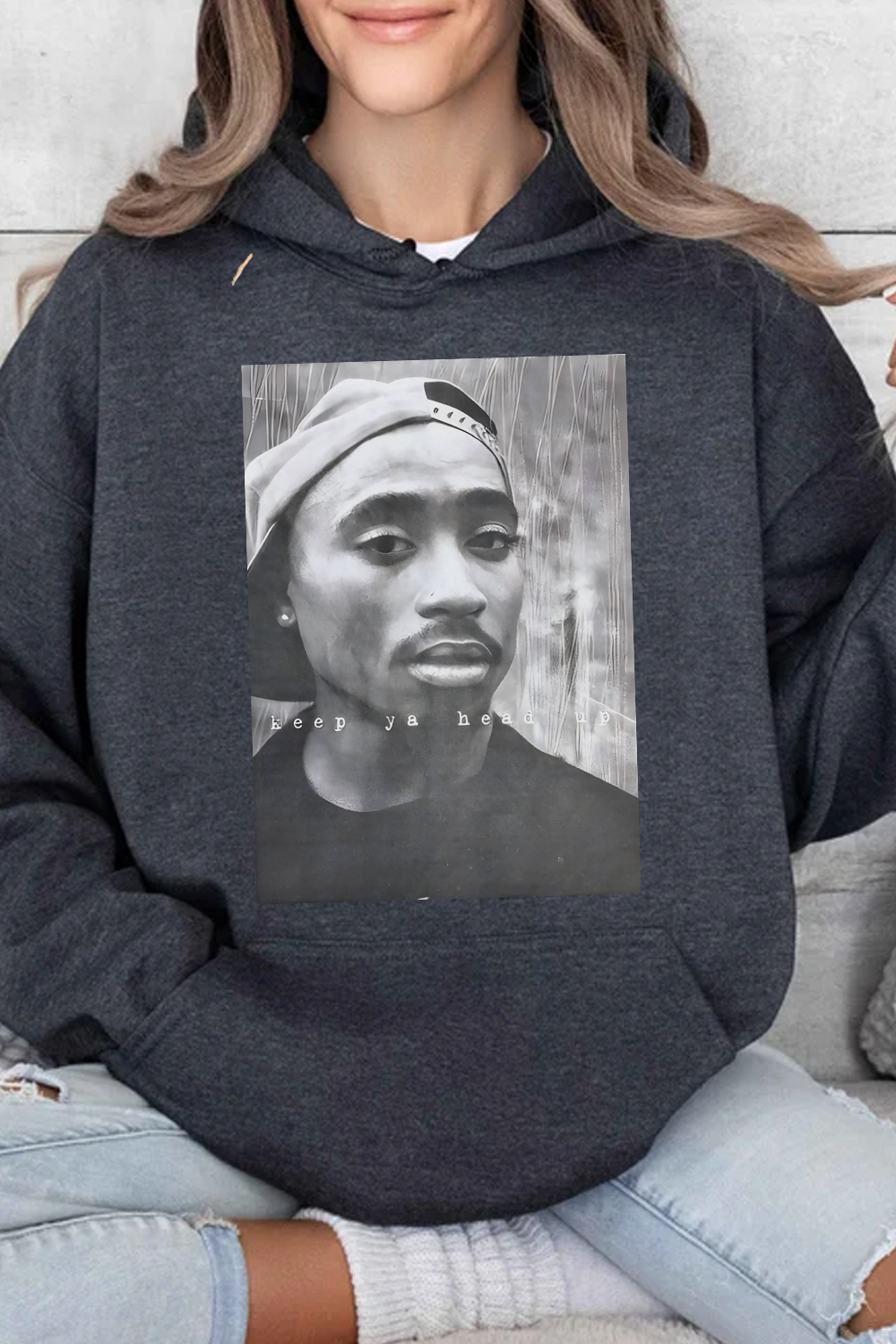 2Pac 90s Rappers Graphic hoodie For WOMEN