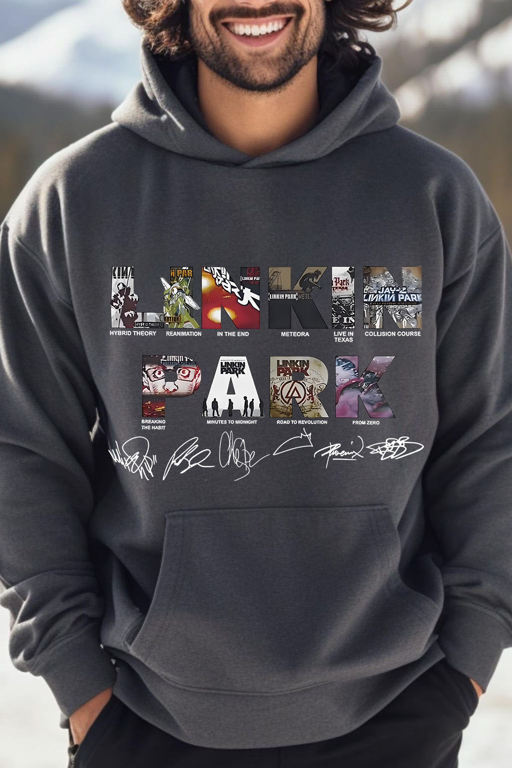 linkin Album Hoodie For Men