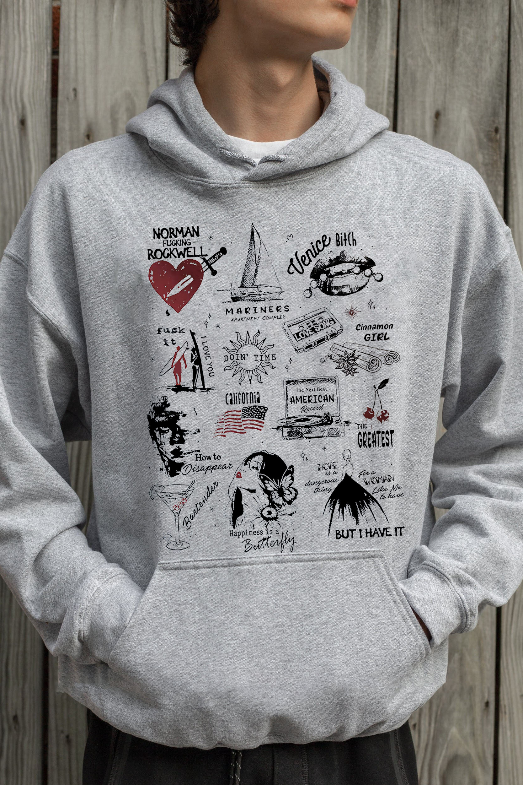 Lana Del Rey NFR album Versions Men Hoodie