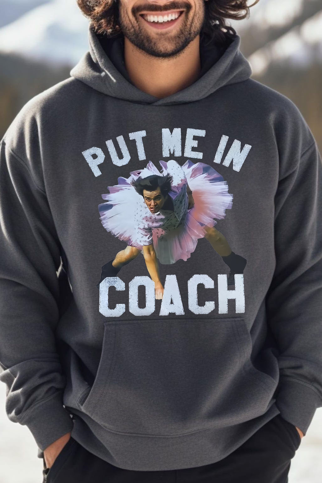 Ace Ventura Put Me In Coach Jim Carrey Funny Hoodie For Men