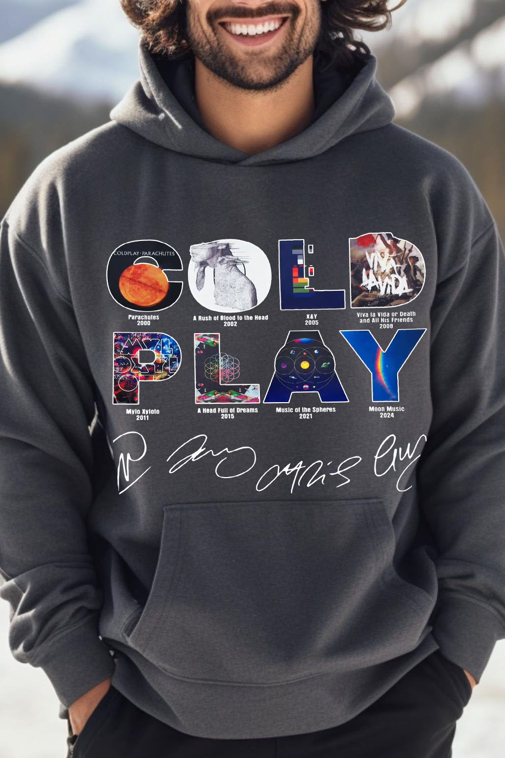 Coldplay HOODIE For men