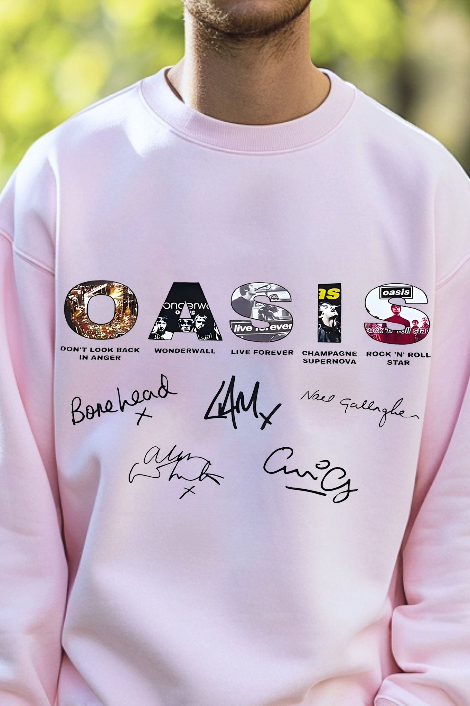 Oasis Unisex Sweatshirt Definitely Maybe Promo Official Reunion Tour 2025