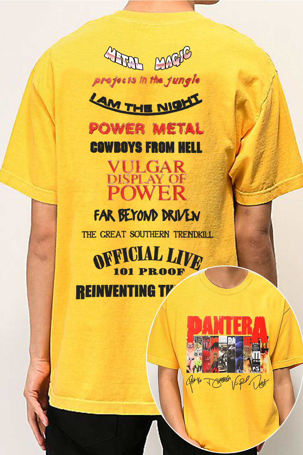Pantera 2-side printed short-sleeved T-shirt