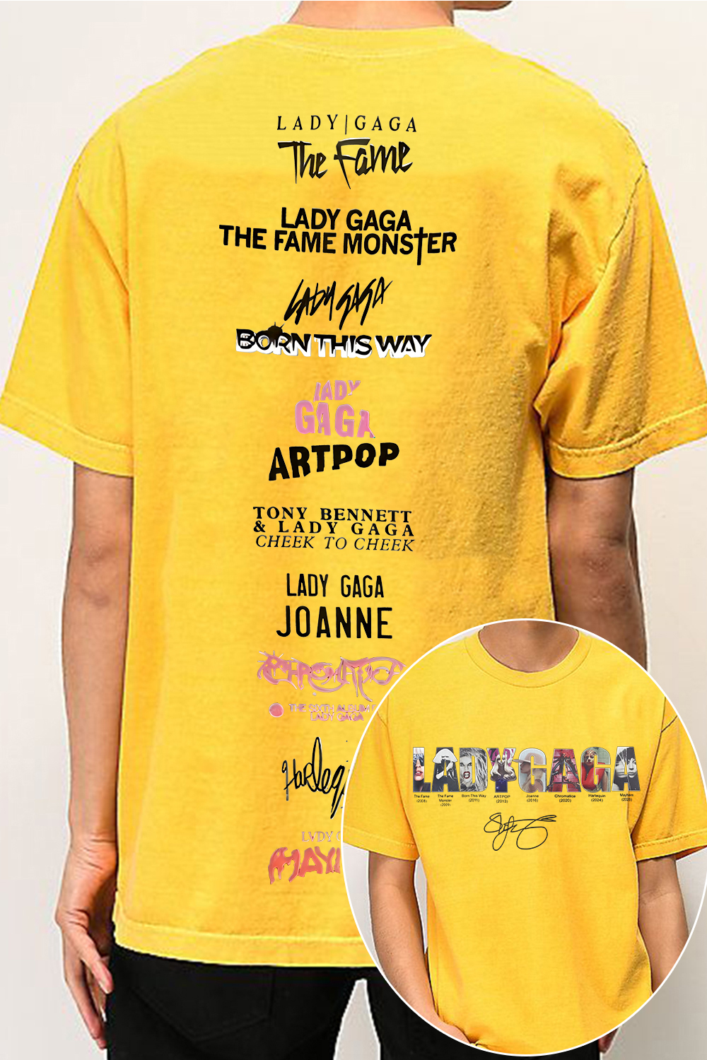 Lady Gaga Music Tee For Men