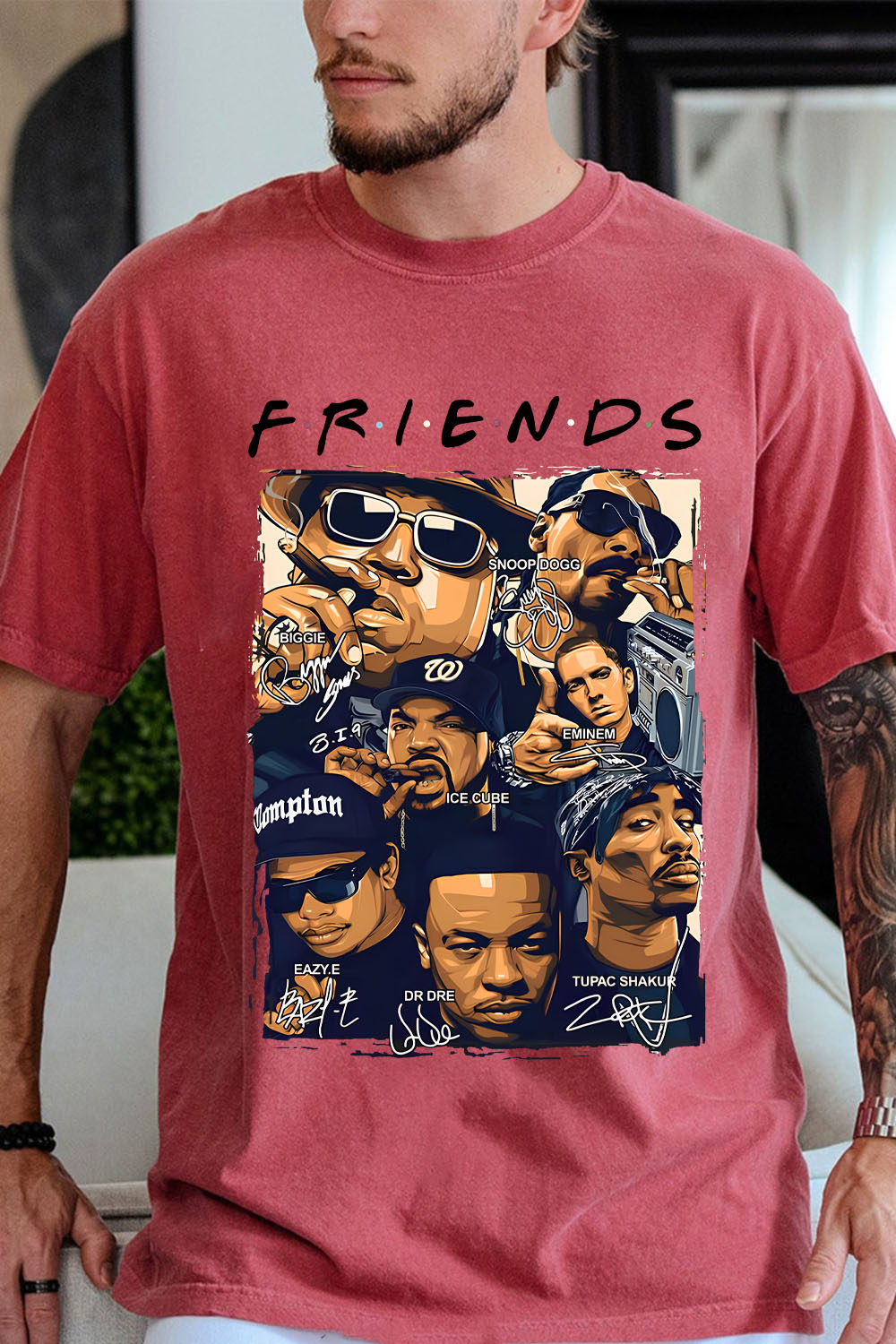 Rapper All Star Friends Funny Hip Hop T-shirt-MEN