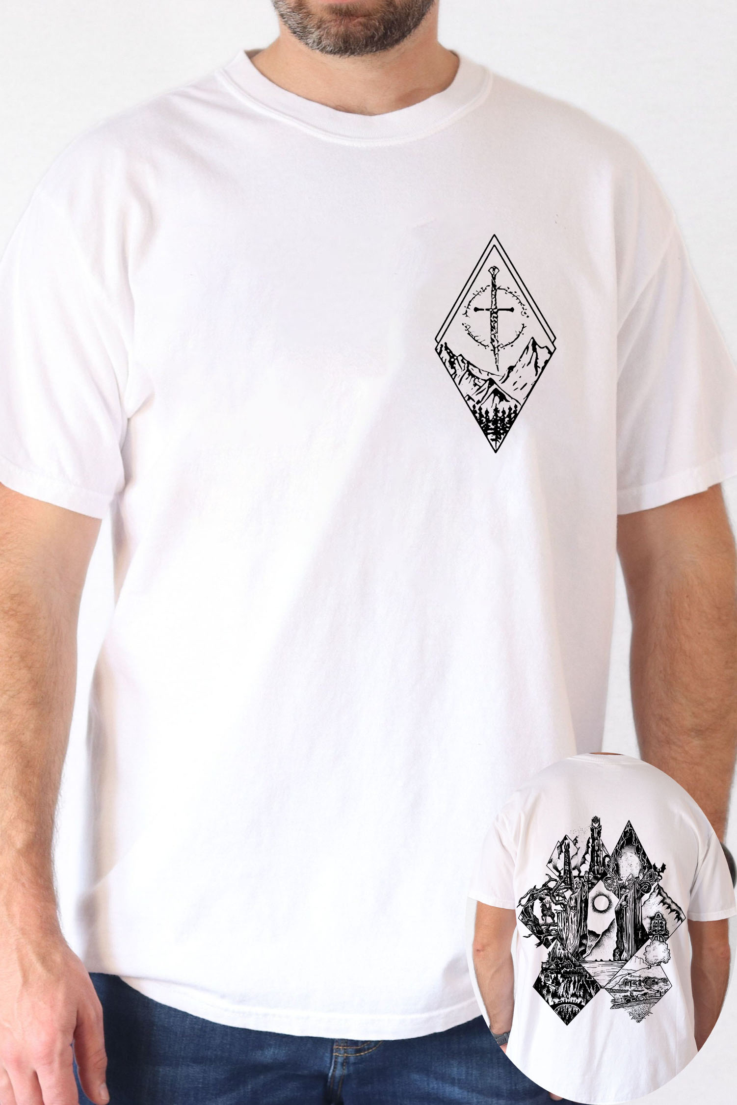 Middle Earth Lotr Tee For Men