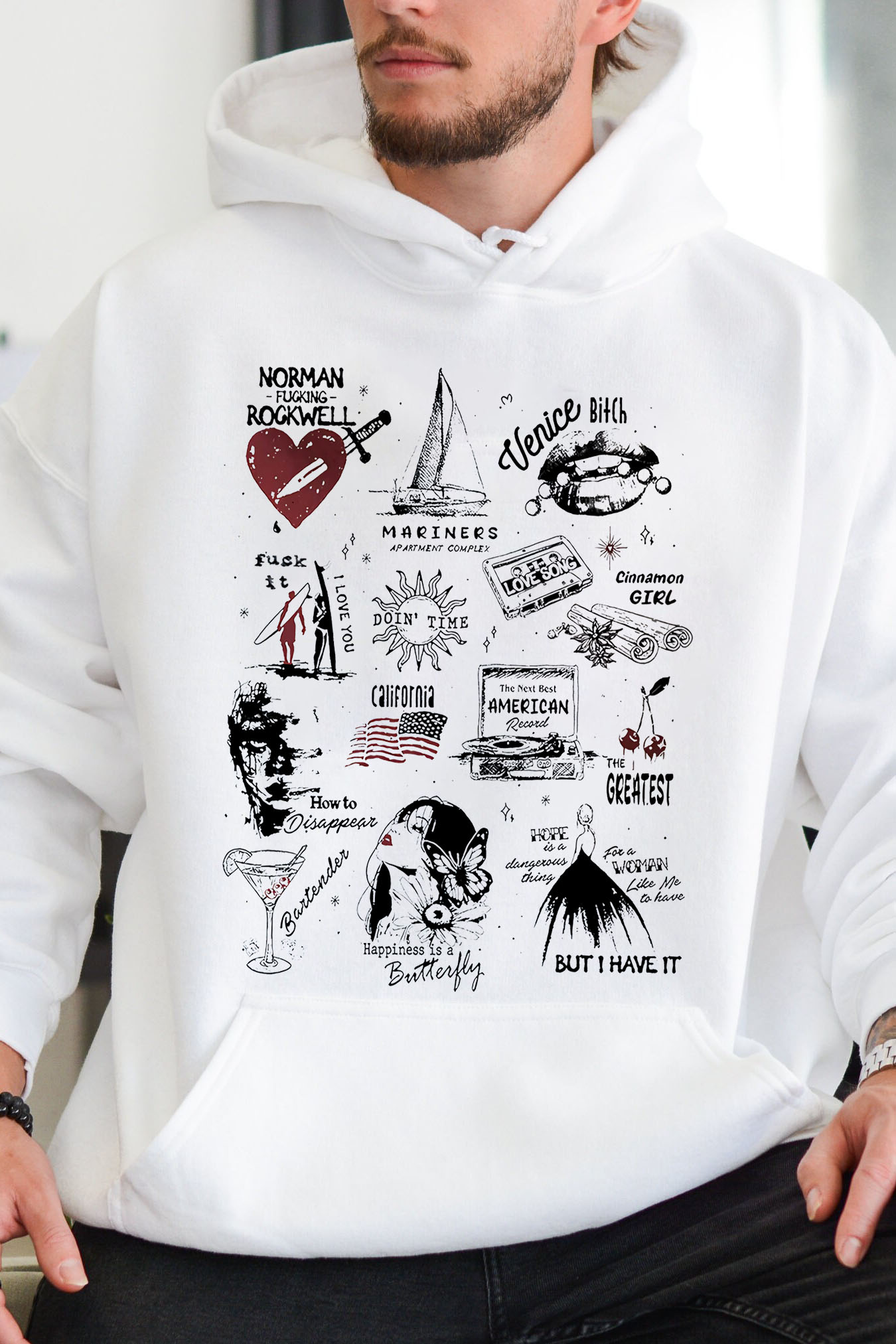 Lana Del Rey NFR album Versions Men Hoodie