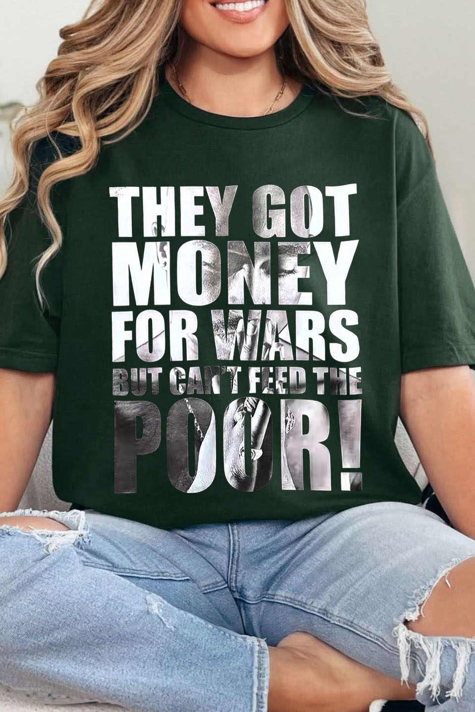 They got money for war but can’t feed the poor! TUPAC tee For Women