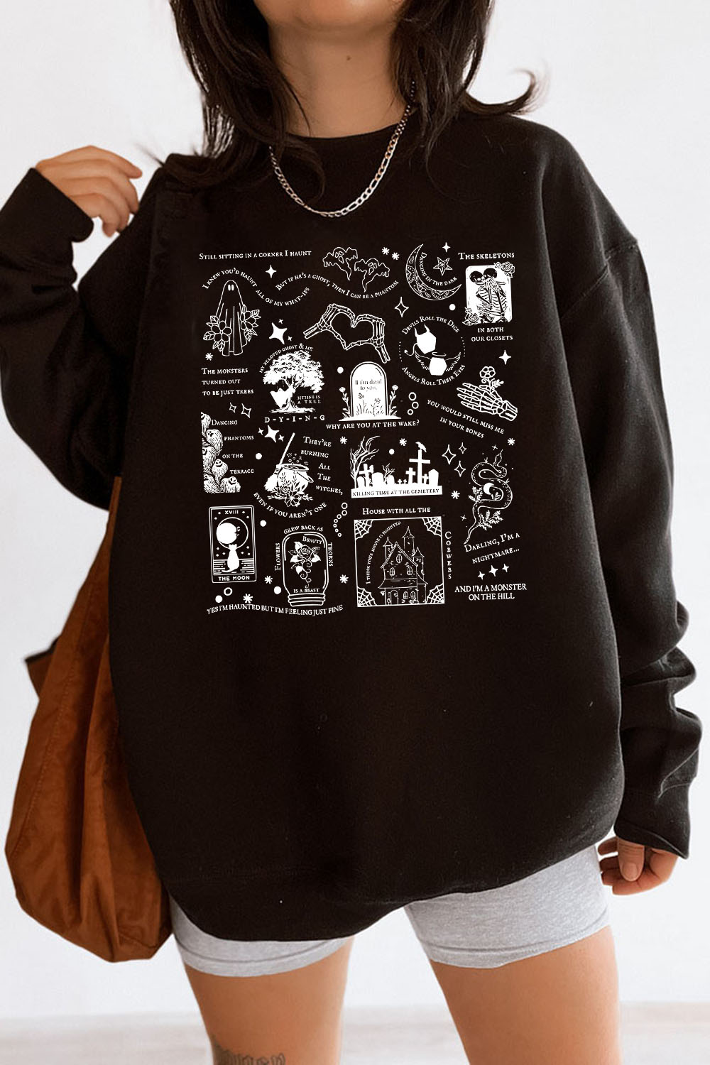 Spooky Halloween Season Song Lyrics Sweatshirt