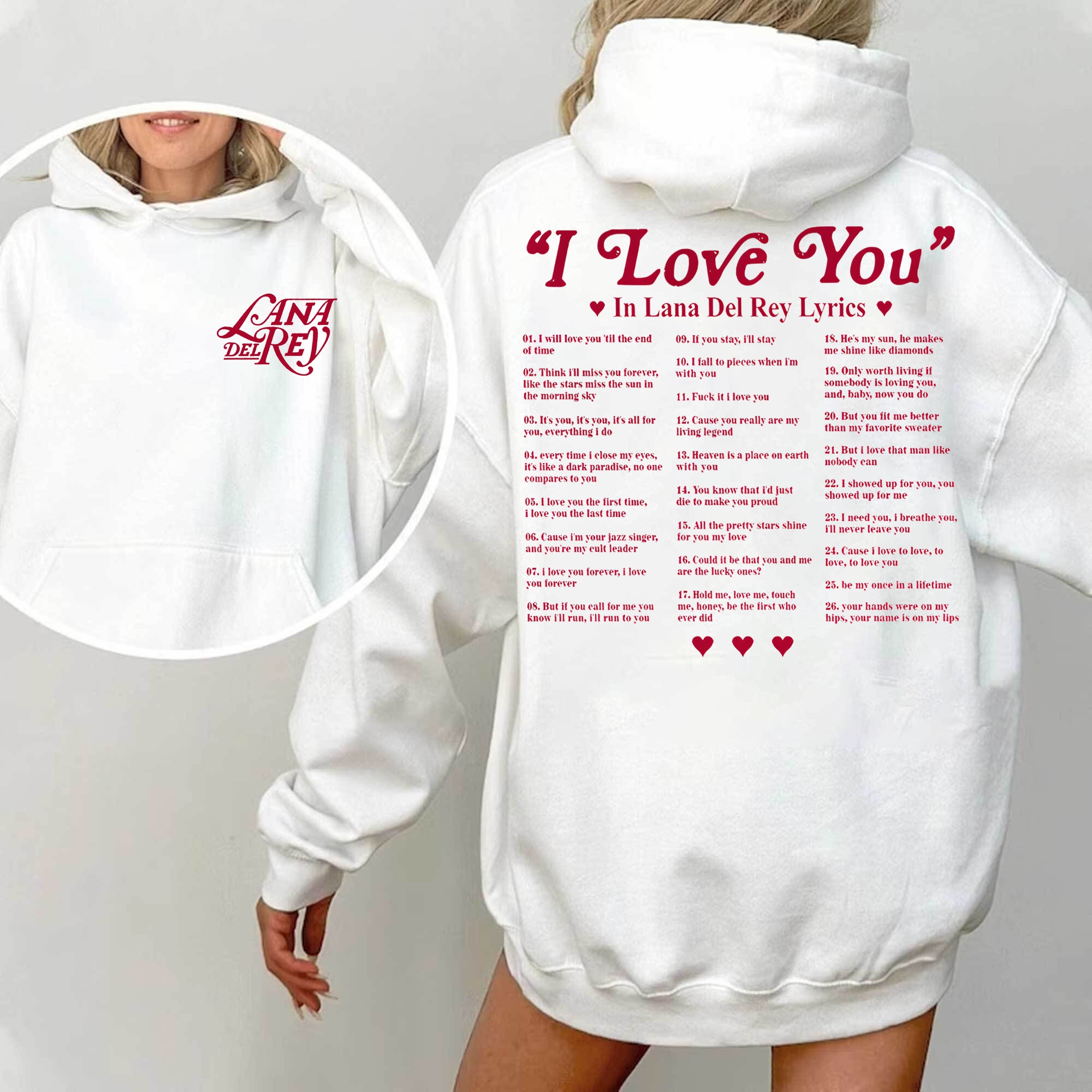 Lana Del Rey – I Love You Tee  For Women