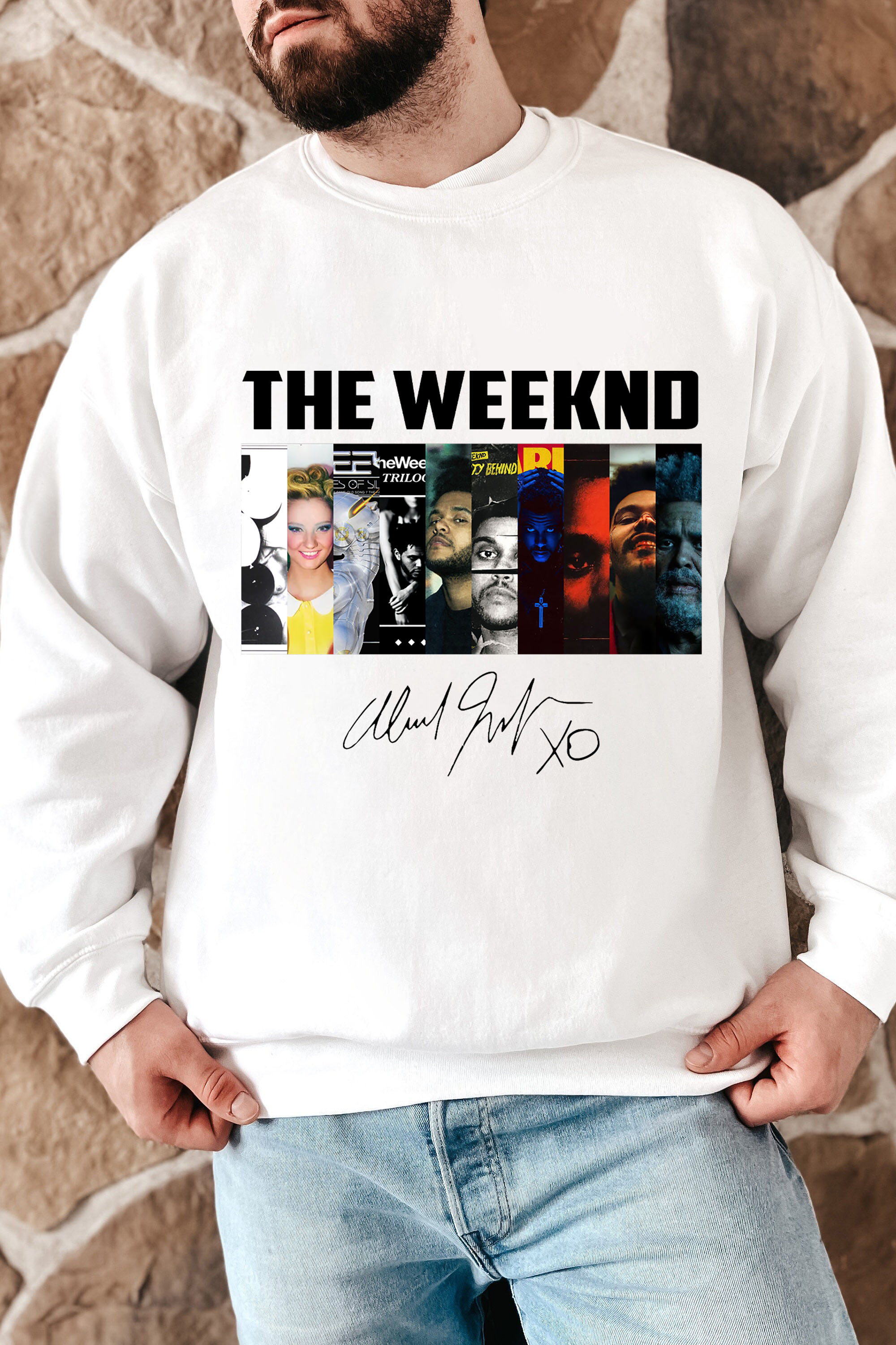 The Weeknd Albums Collection Shirt, Vintage The Weeknd Signature Men Sweatshirt