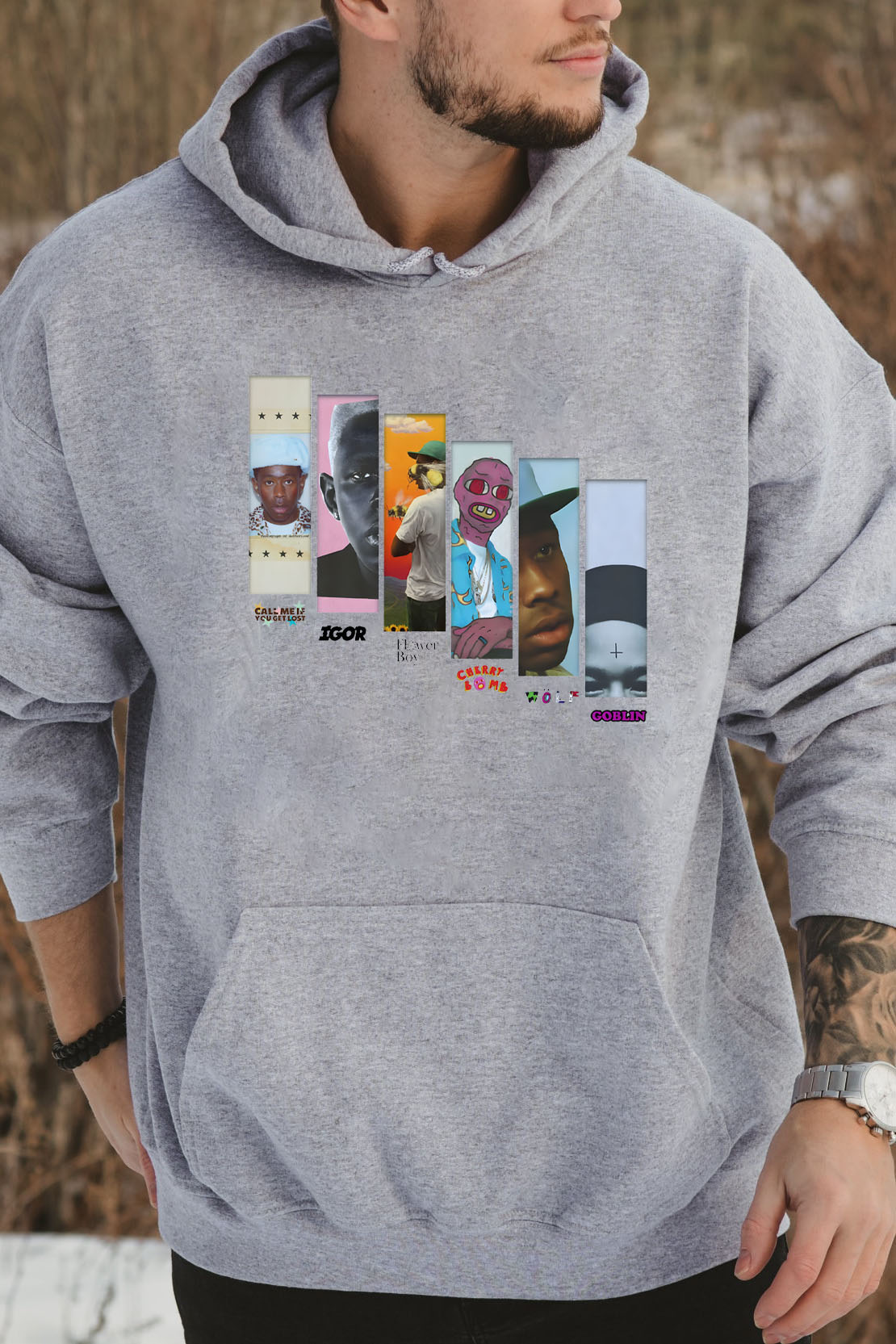 Tyler Merch �C Albums Version 9 Hoodie�C Men