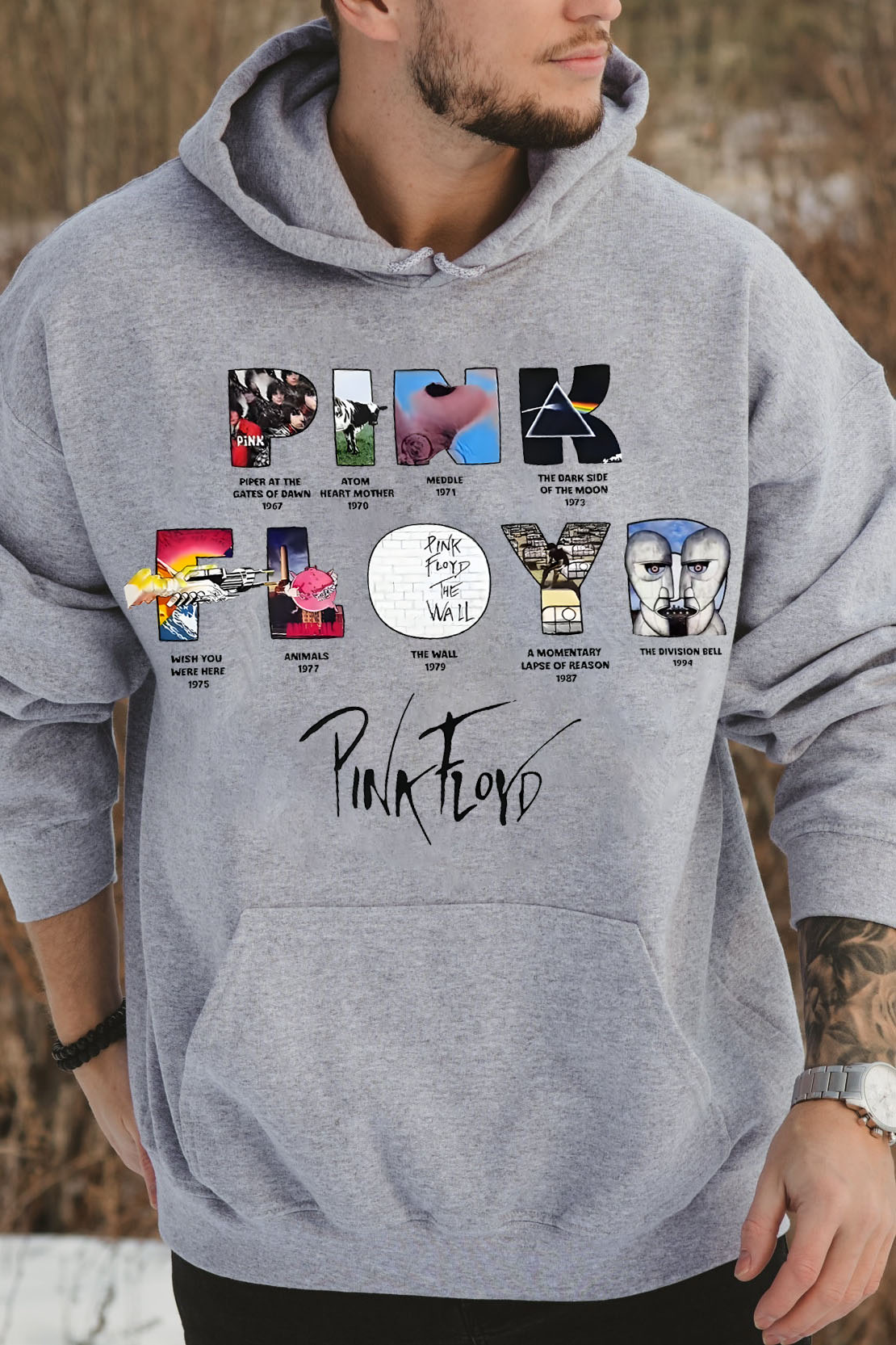 Pink Floyd Men's Long-sleeved Hoodie