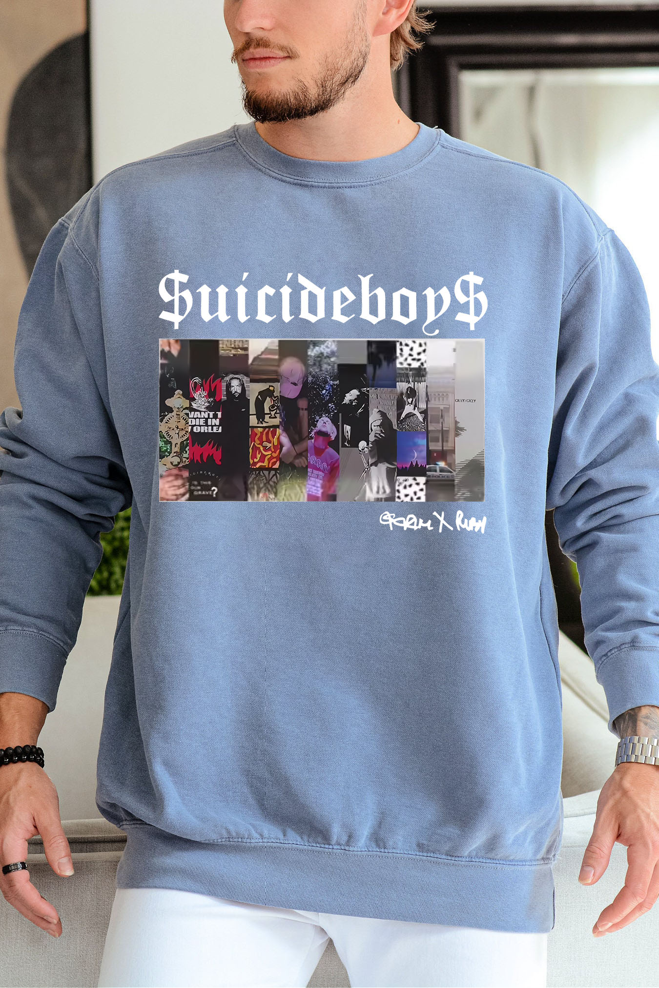$uicideboy$ poster print men's sweatshirt