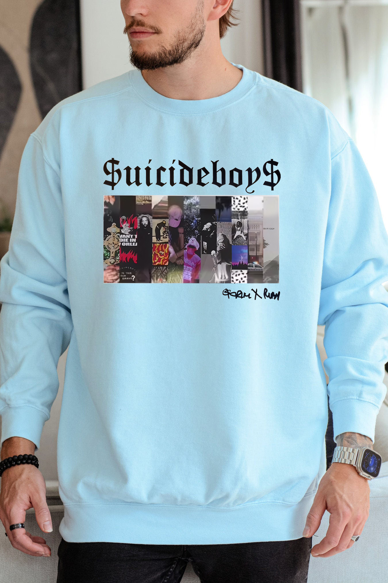 $uicideboy$ poster print men's sweatshirt