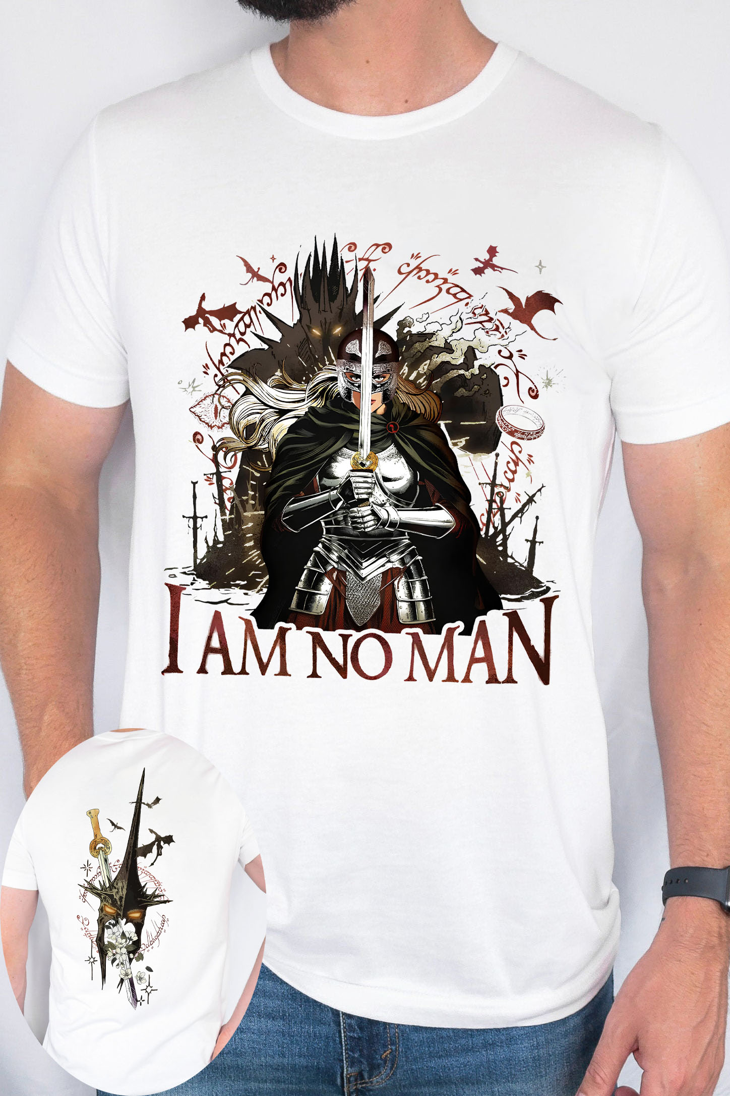 I Am No Man  LOTR Tee For Men