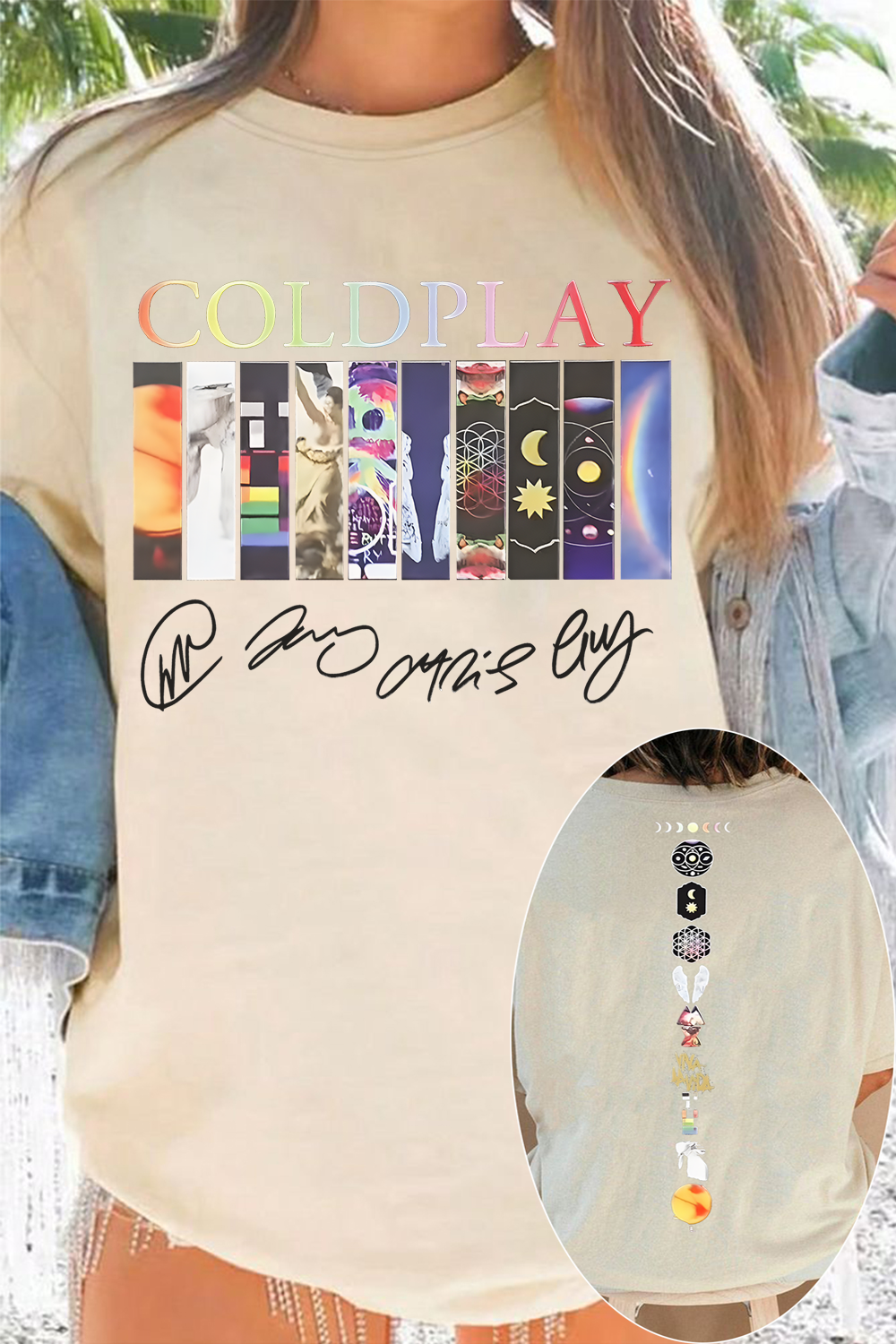 coldplay women T-shirt