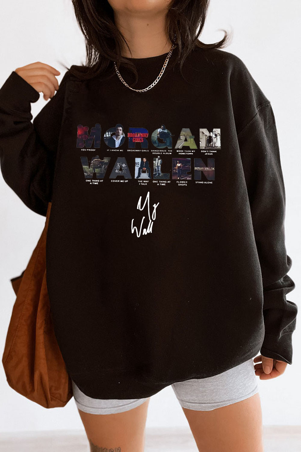 morganwallen cartoon long-sleeved sweatshirt