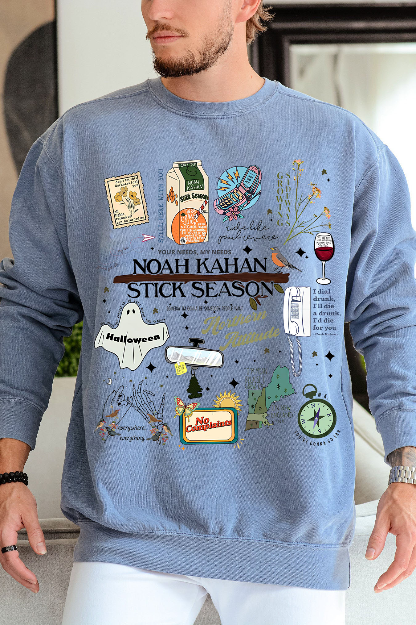 STICK SEASON NOAH KAHAN FULL VERSION NEW DESIGN SWEATSHIRT-MEN