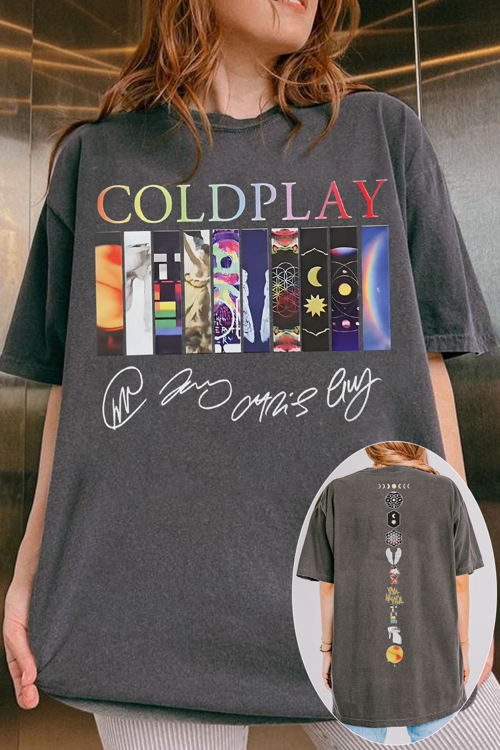 coldplay women T-shirt