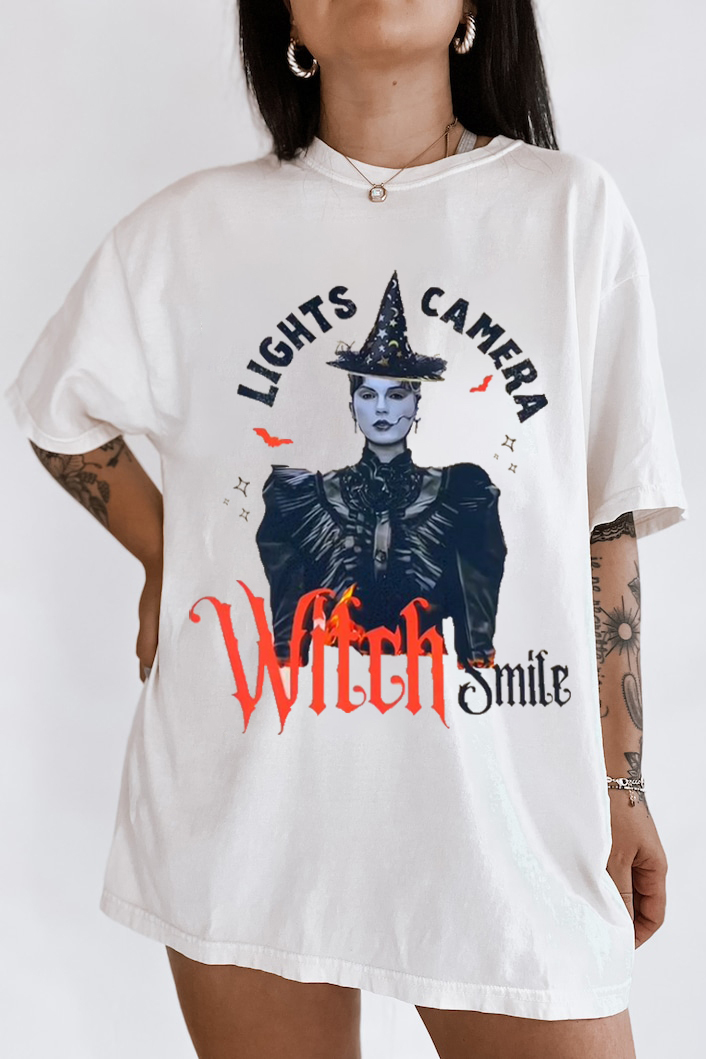 Light Camera Witch Smile Shirts Halloween Taylor Swift Tee