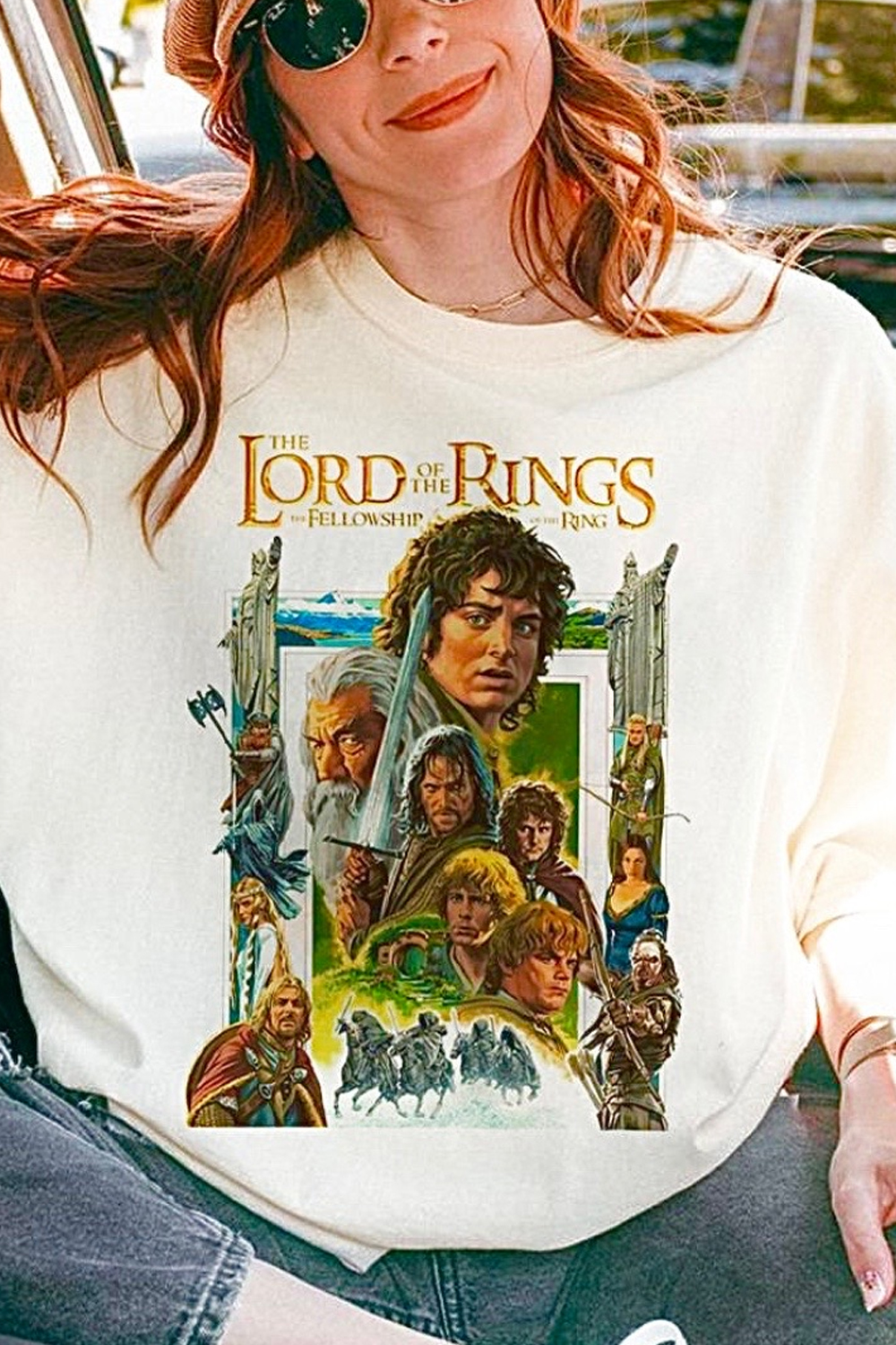 Lord of the Rings print short-sleeved T-shirt