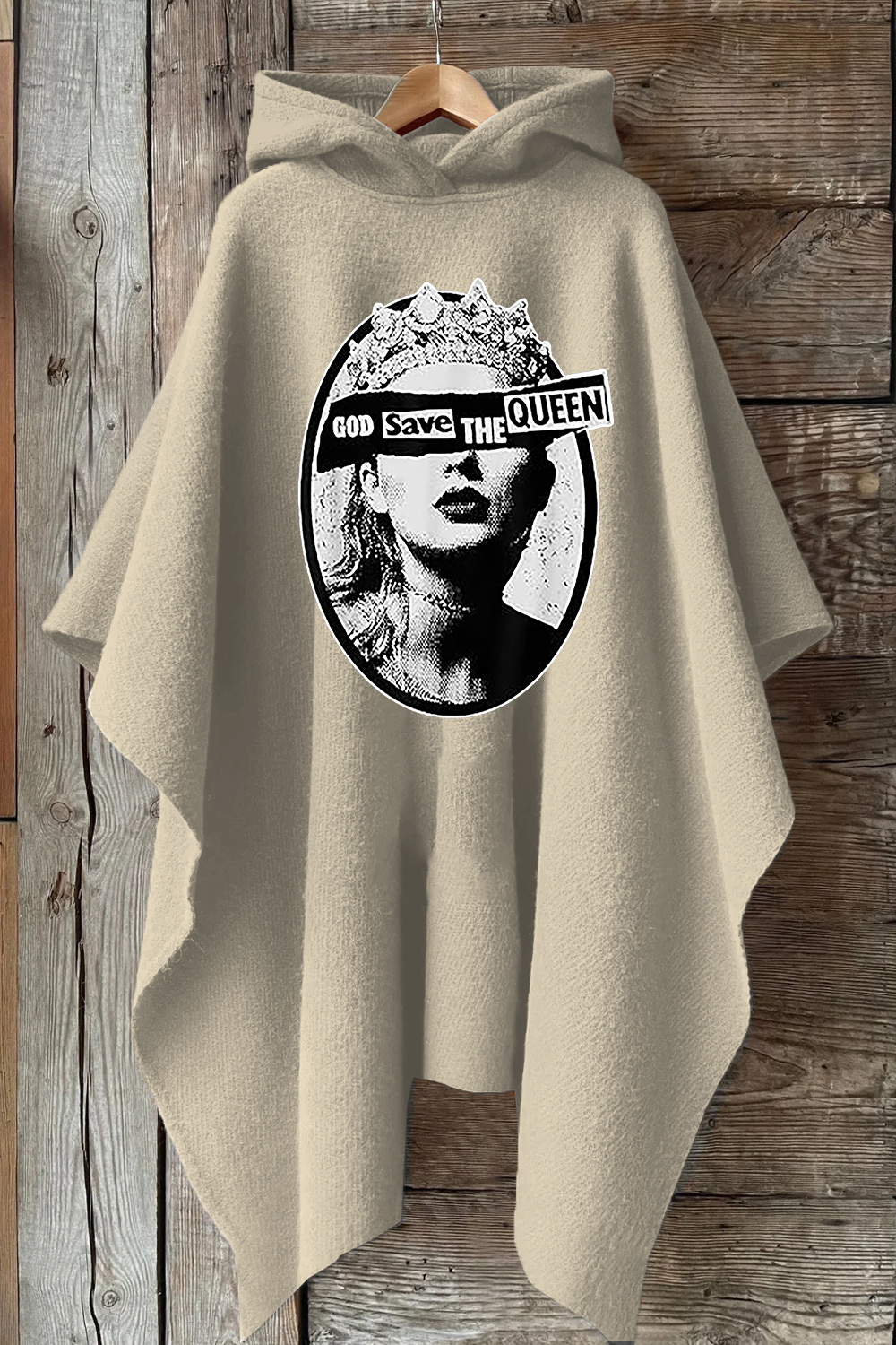 God Save The Queen Hooded Poncho