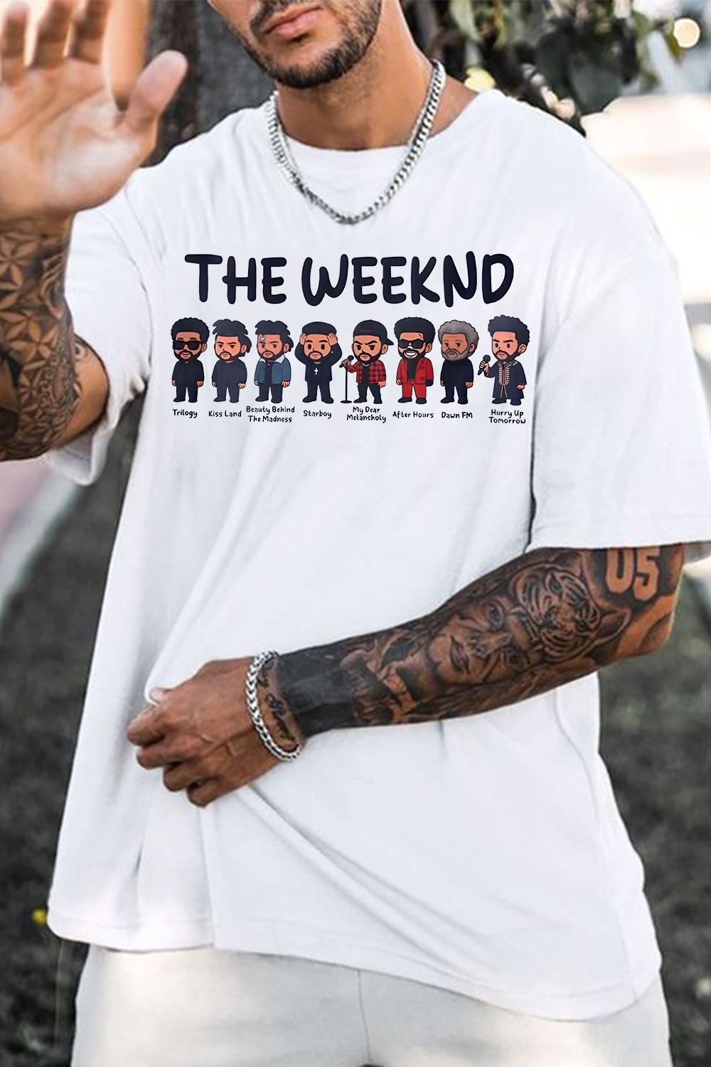 Rock The Weeknd tee and shine brighter