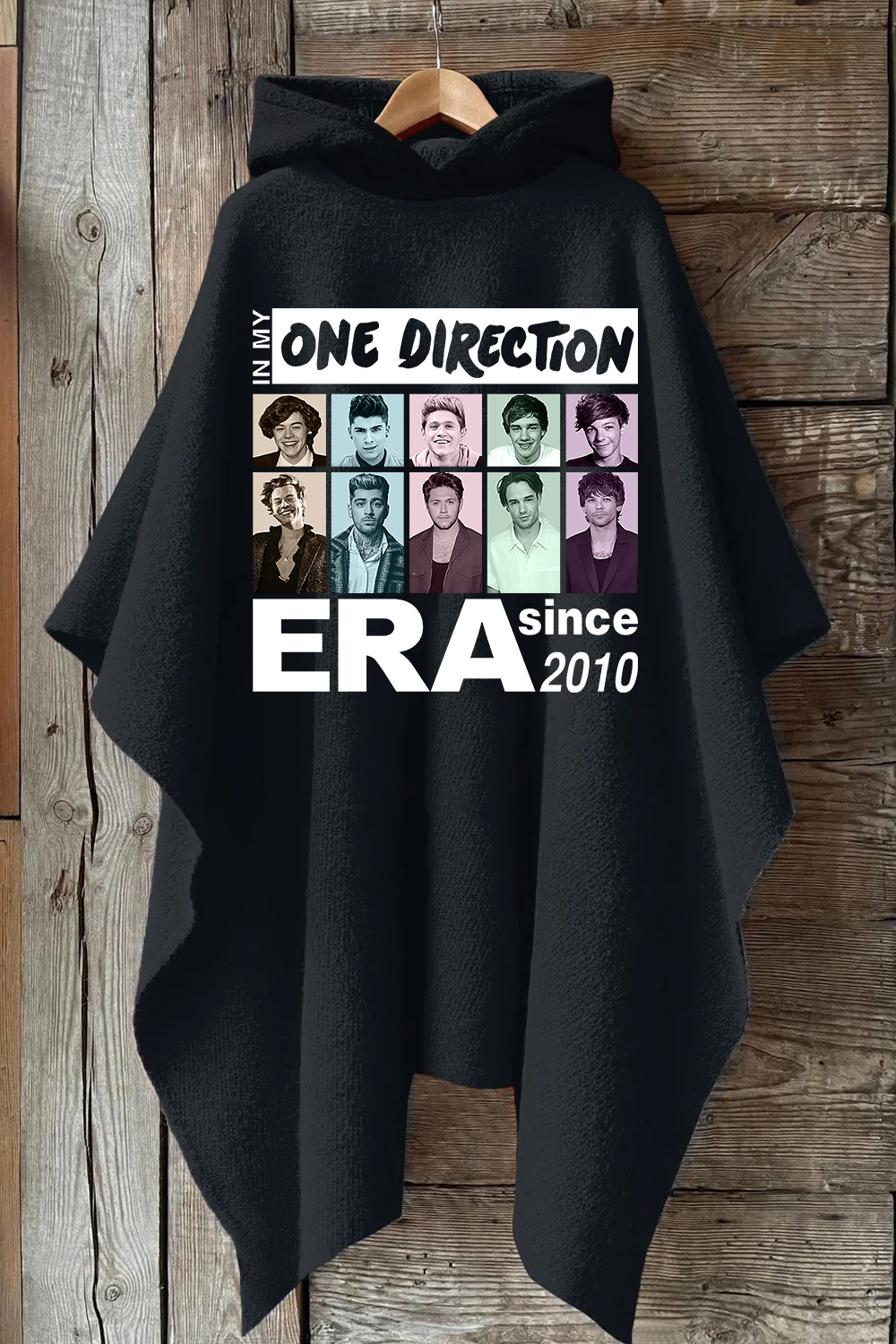 In My One Direction Era Hooded Warm Shawl Cape