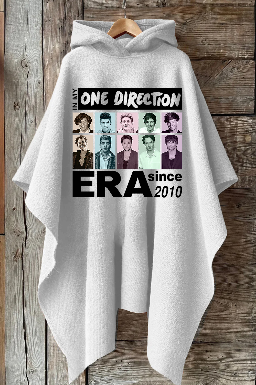 In My One Direction Era Hooded Warm Shawl Cape