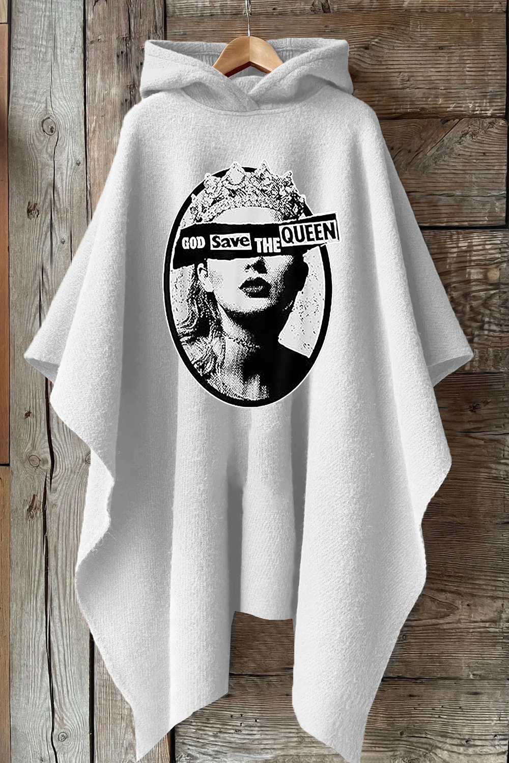 God Save The Queen Hooded Poncho