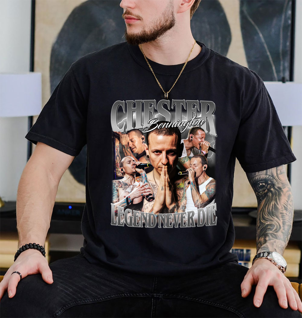 L P Vintage Chester Bennington T-Shirt