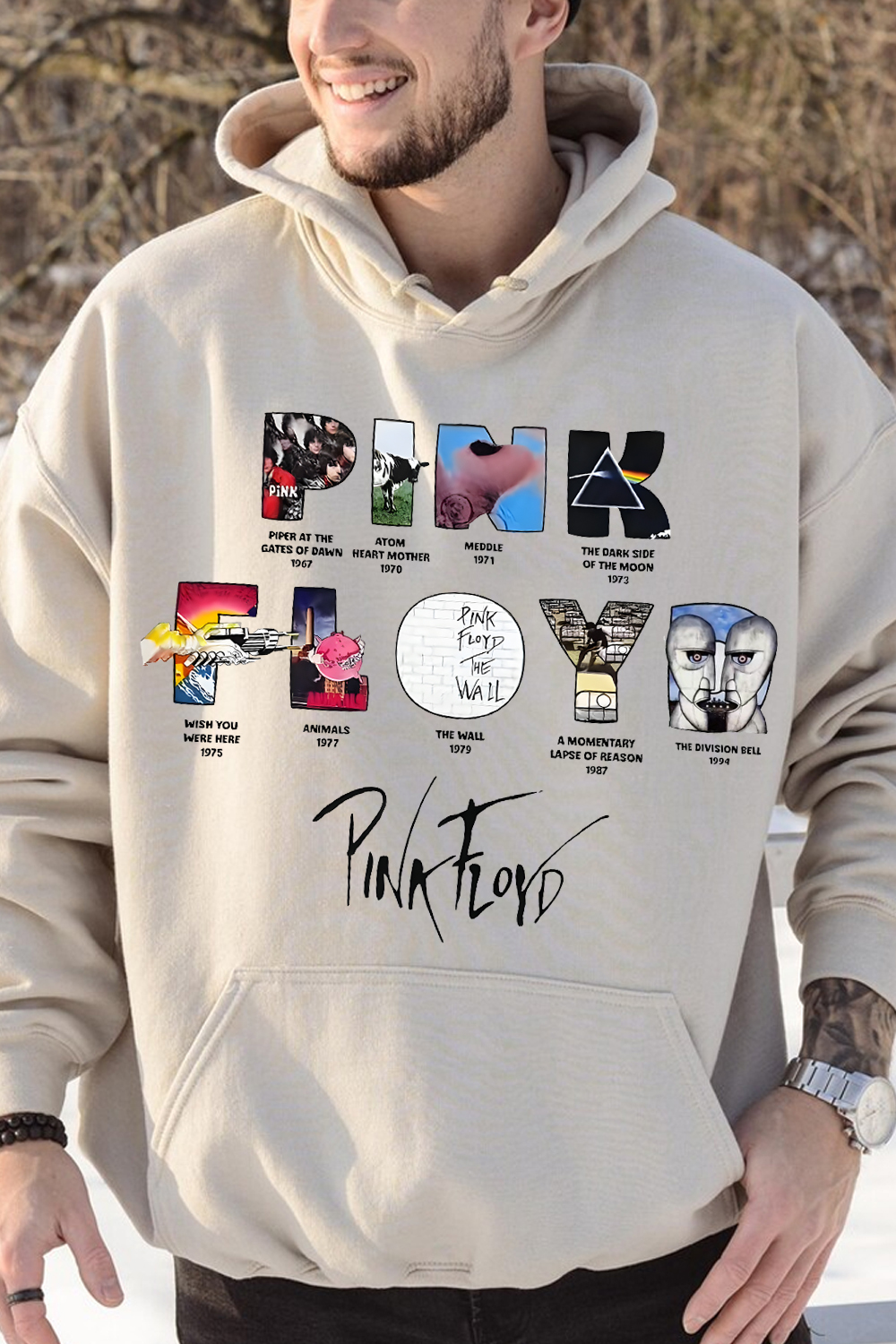 Pink Floyd Men's Long-sleeved Hoodie