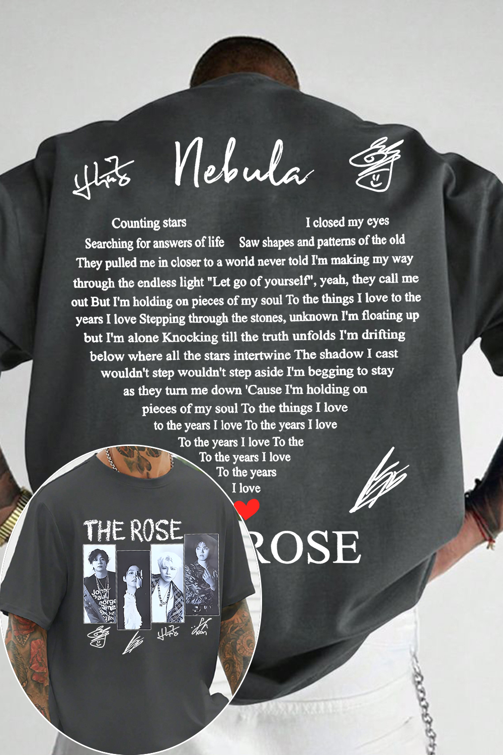 The Rose🥰 tee For Men